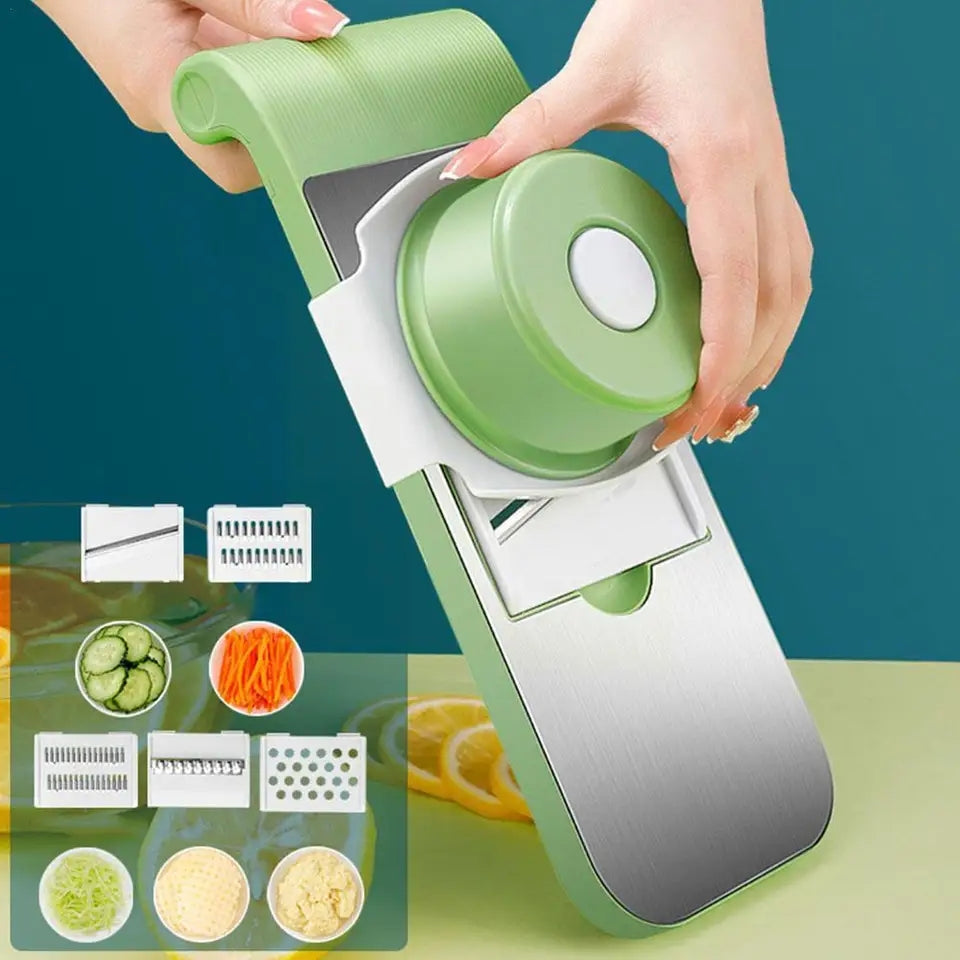 Steel 5 in 1 vegetable cutter