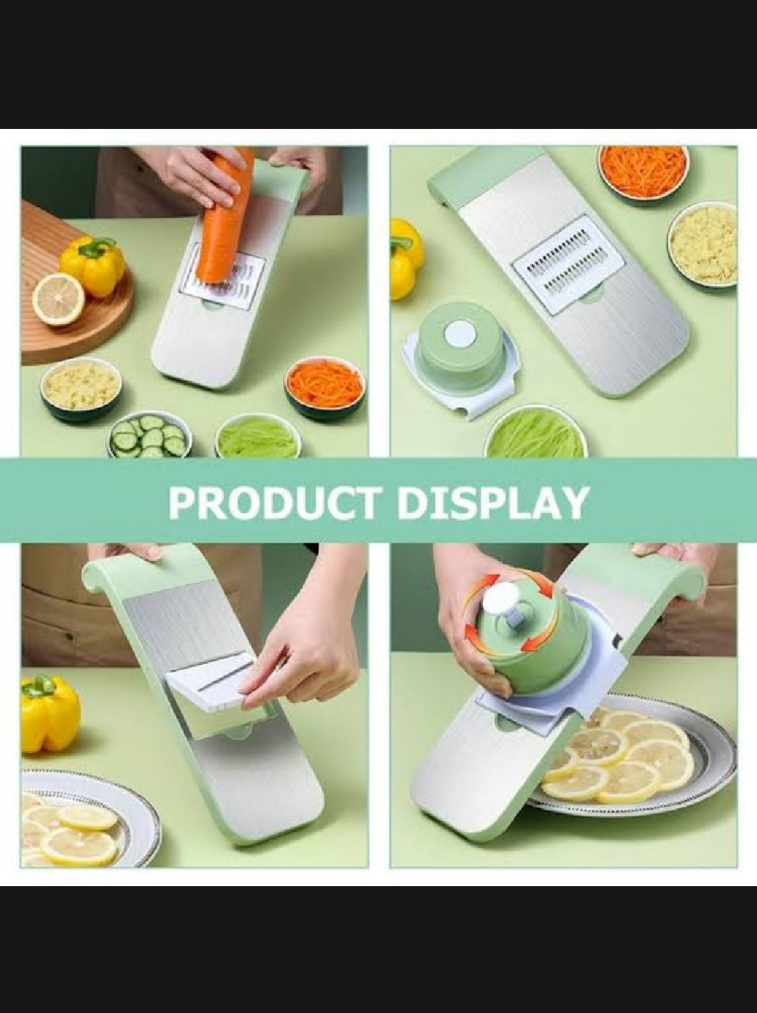Steel 5 in 1 vegetable cutter