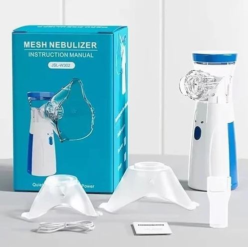 Kids Nebulizer Mesh Portable Electric Mesh Nebulizer Machine & Mask for Kids and Adults Mini Inhaler Nebuliser